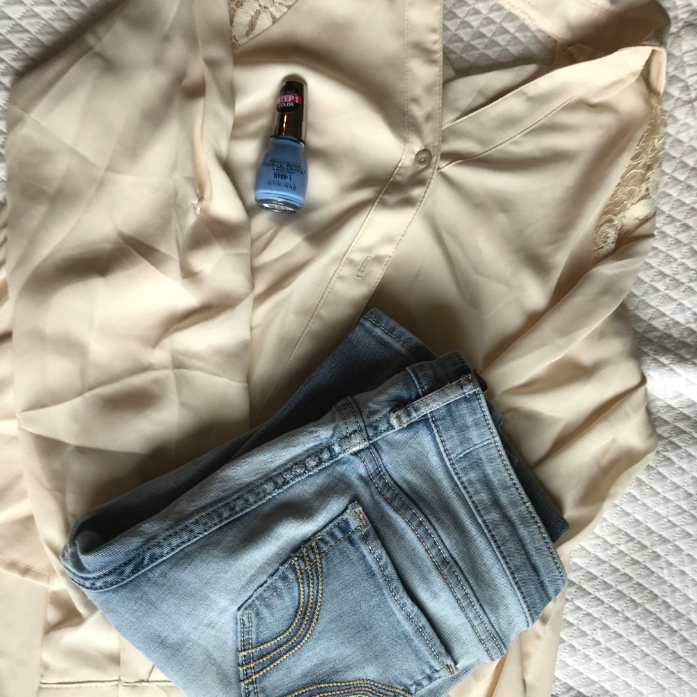 Sheer blouse by hot and delicious- NWOT